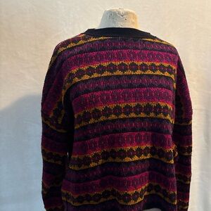 Colorful 90s Striped Sweater
